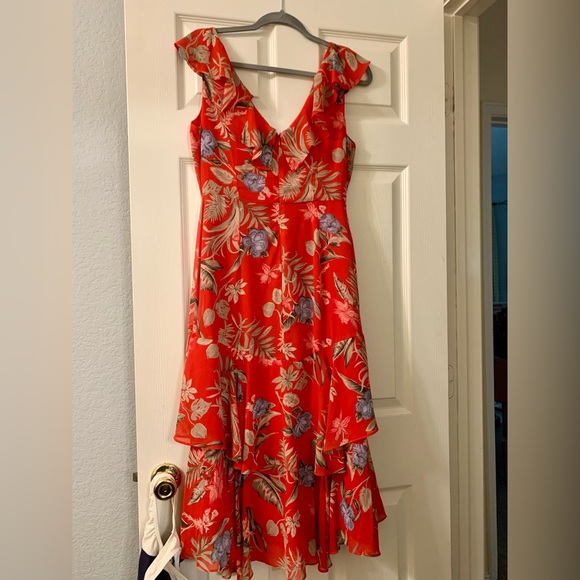🧨 Nordstrom Red Party Dress - Picture 1 of 5
